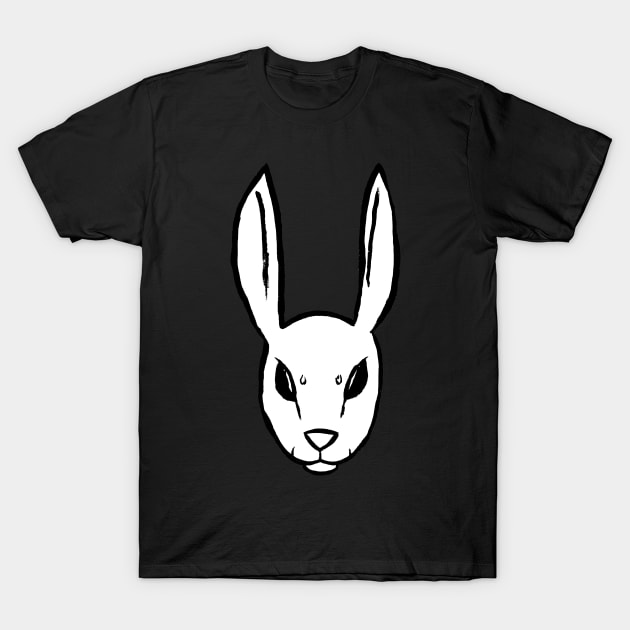 Violent White Rabbit T-Shirt by Dbaudrillier